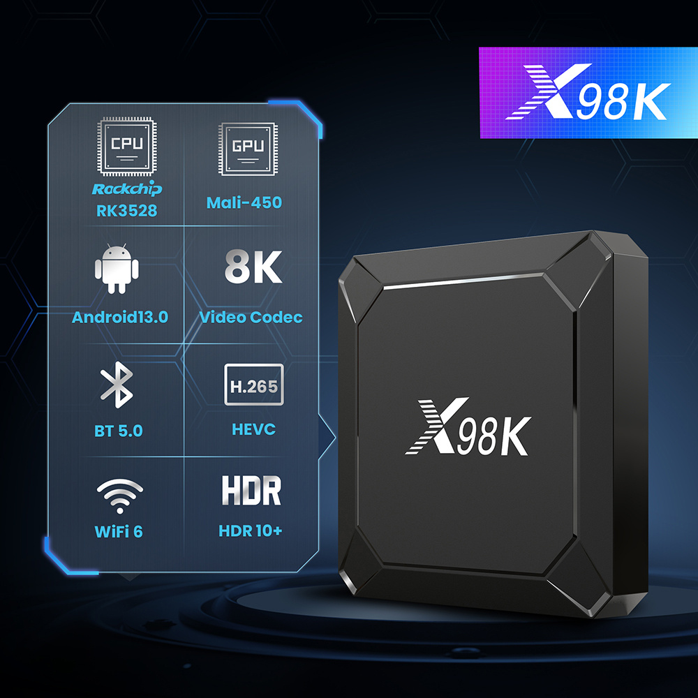 Radxa Rock 5B 16Gb - Novo X98K Android 13 TV Box