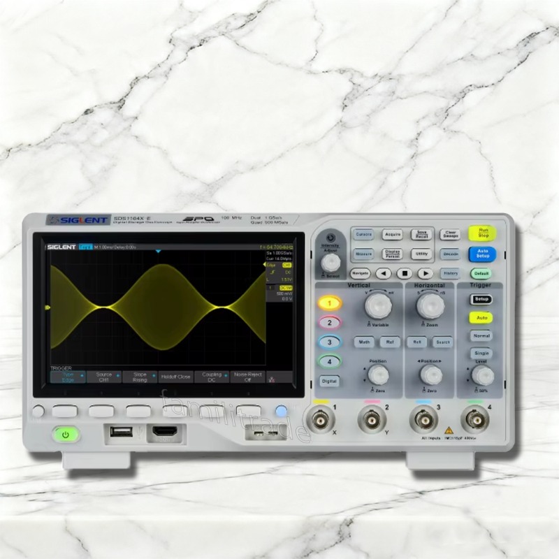 Digital Storage Oscilloscope 100Mhz 4Ch - 1PC SIGLENT SDS1104X-E Osciloscópio Digital de