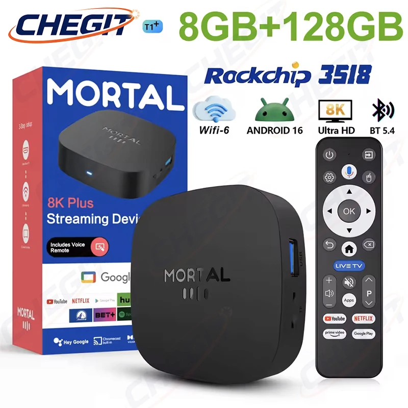 Khadas Vim4 8Gb - Nova TV Box T1+ 8K HD