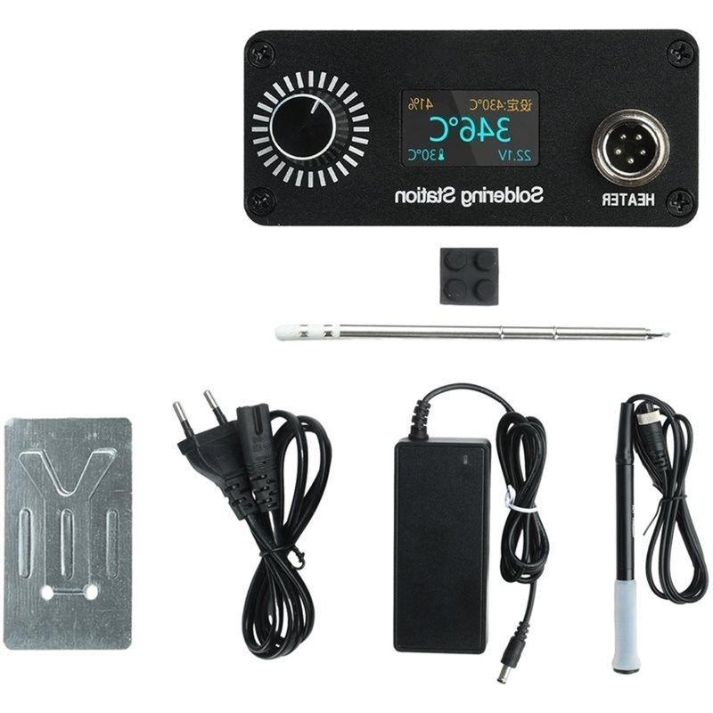 Soldering Station T12 Oled - Estação de Soldagem Portátil AB11-T12 para