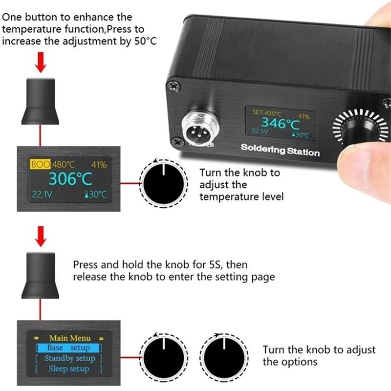 【A56X】Estação de Solda Digital - Soldering Station T12 Oled avaliação e preço