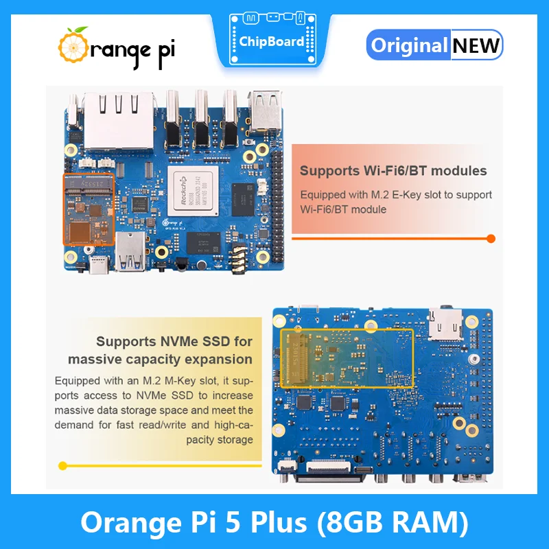 Orange Pi 5 Plus 8GB RAM RK358 - Orange Pi 5 Plus 16Gb avaliação e preço