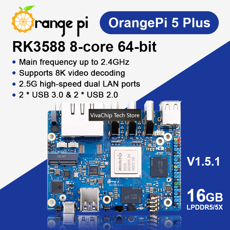VivaChip TechOrange Pi 5 Plus  - Orange Pi 5 Plus 16Gb avaliação e preço