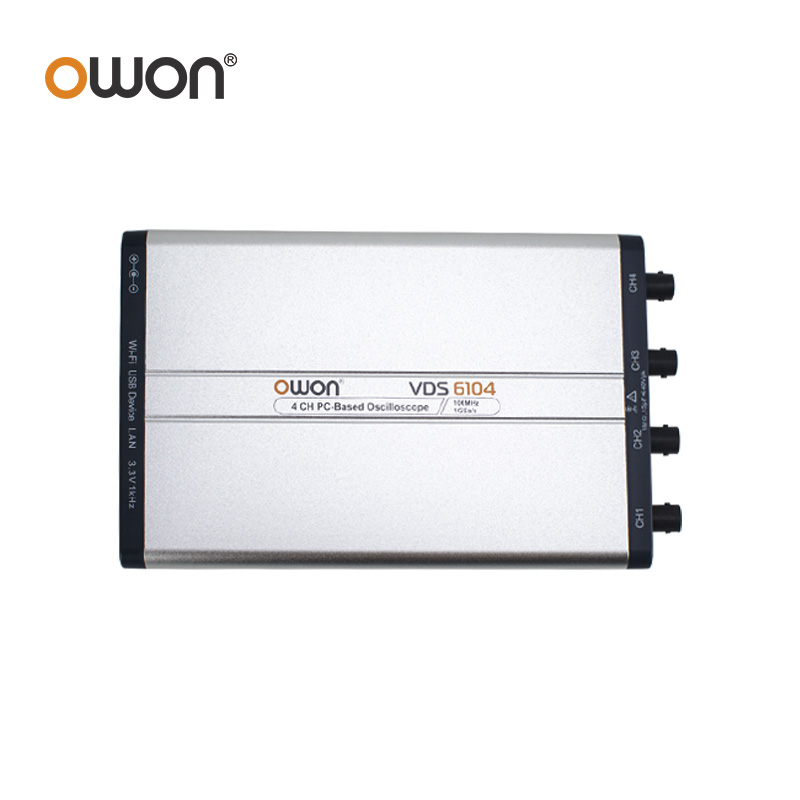 OWON VDS6074 VDS6104 Virtual P - Digital Storage Oscilloscope 100Mhz 4Ch avaliação e preço