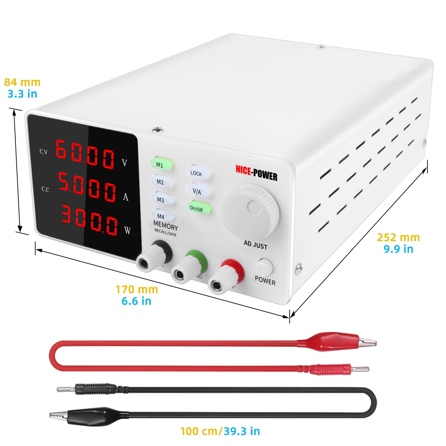 Novo design Nice Power Spps-S6 - Programmable Dc Power Supply 60V 5A avaliação e preço