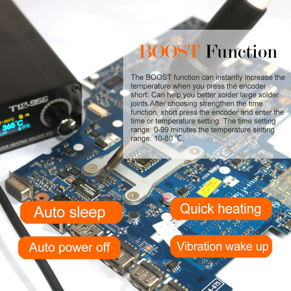 QUECOO-T12-956 Estação De Sold - Soldering Station T12 Oled avaliação e preço
